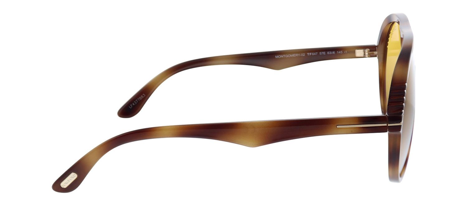 Tom Ford TF 647 57E Shield Plastic Havana Sunglasses with Brown Lens sold by Gaffos product image thumbnail 3