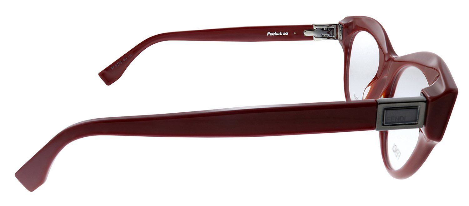 Fendi FF 0273 C9A Cat-Eye Plastic Red Eyeglasses with Demo Lens sold by Gaffos product image thumbnail 3