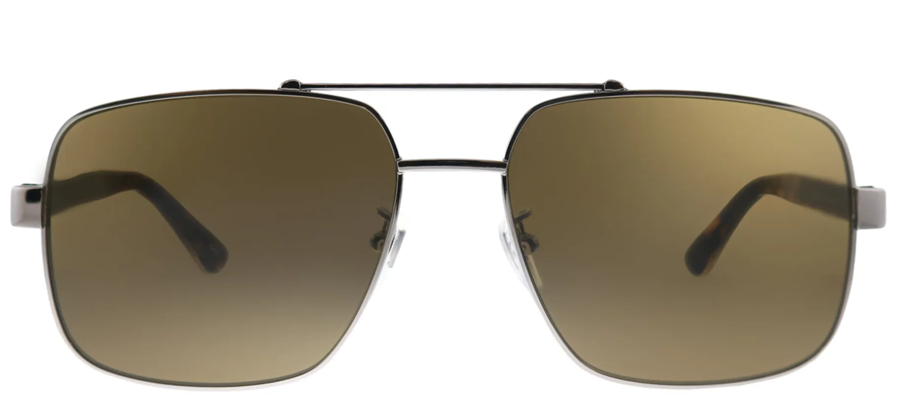 Gucci GG 0529S 002 Aviator Metal Silver Sunglasses with Brown Lens sold by Gaffos