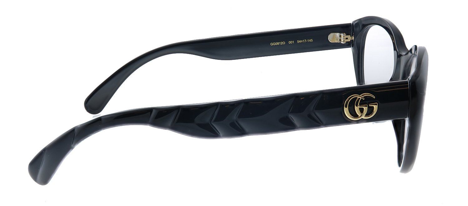 Gucci GG 0812O 001 Cat-Eye Acetate Black Eyeglasses with Demo Lens sold by Gaffos product image thumbnail 3