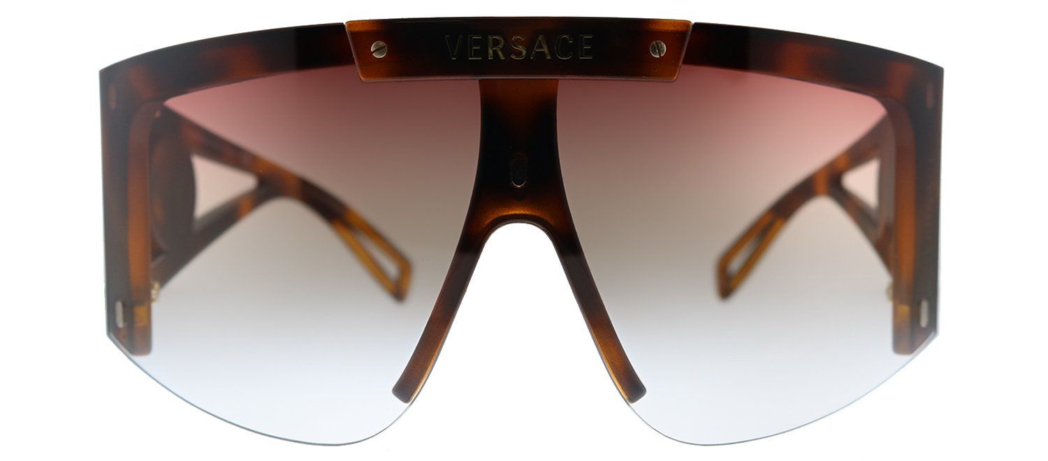 Versace VE 4393 52171W Shield Plastic Havana Sunglasses with Brown Or Grey Clip On Lens sold by Gaffos product image thumbnail 7
