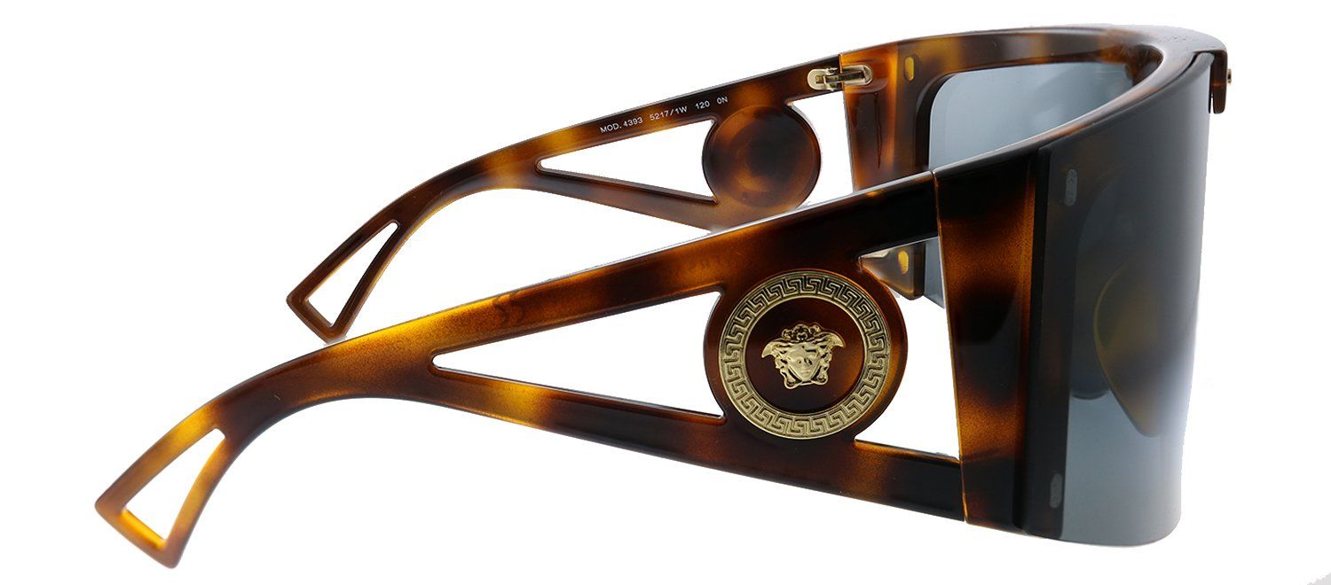 Versace VE 4393 52171W Shield Plastic Havana Sunglasses with Brown Or Grey Clip On Lens sold by Gaffos product image thumbnail 6