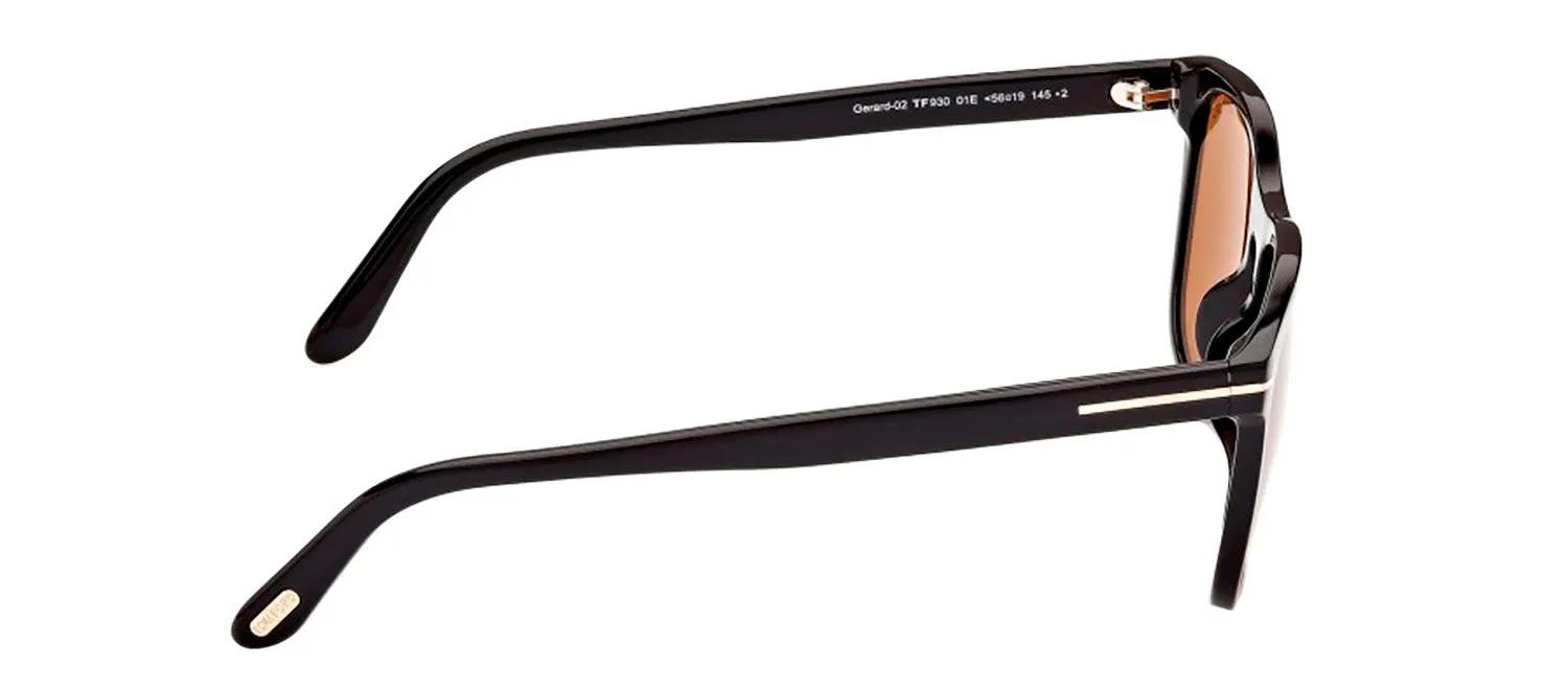 Tom Ford Gerard-02 TF 930 01E Square Plastic Black Sunglasses with Brown Lens sold by Gaffos product image thumbnail 2