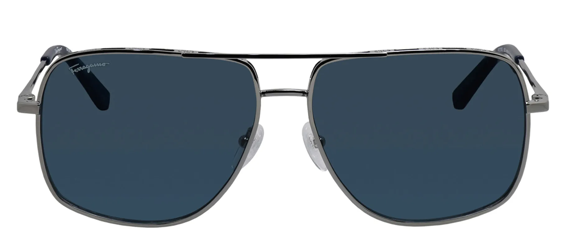 Salvatore Ferragamo SF 278S 032 Navigator Metal Silver Sunglasses with Grey Lens sold by Gaffos