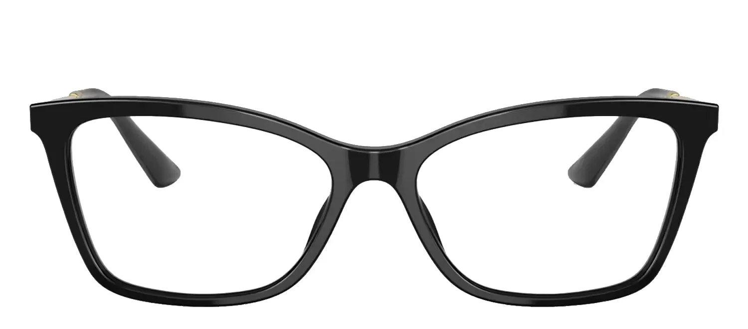 Dolce & Gabbana DG 3347 501 Rectangle Plastic Black Eyeglasses with Logo Stamped Demo Lenses sold by Gaffos