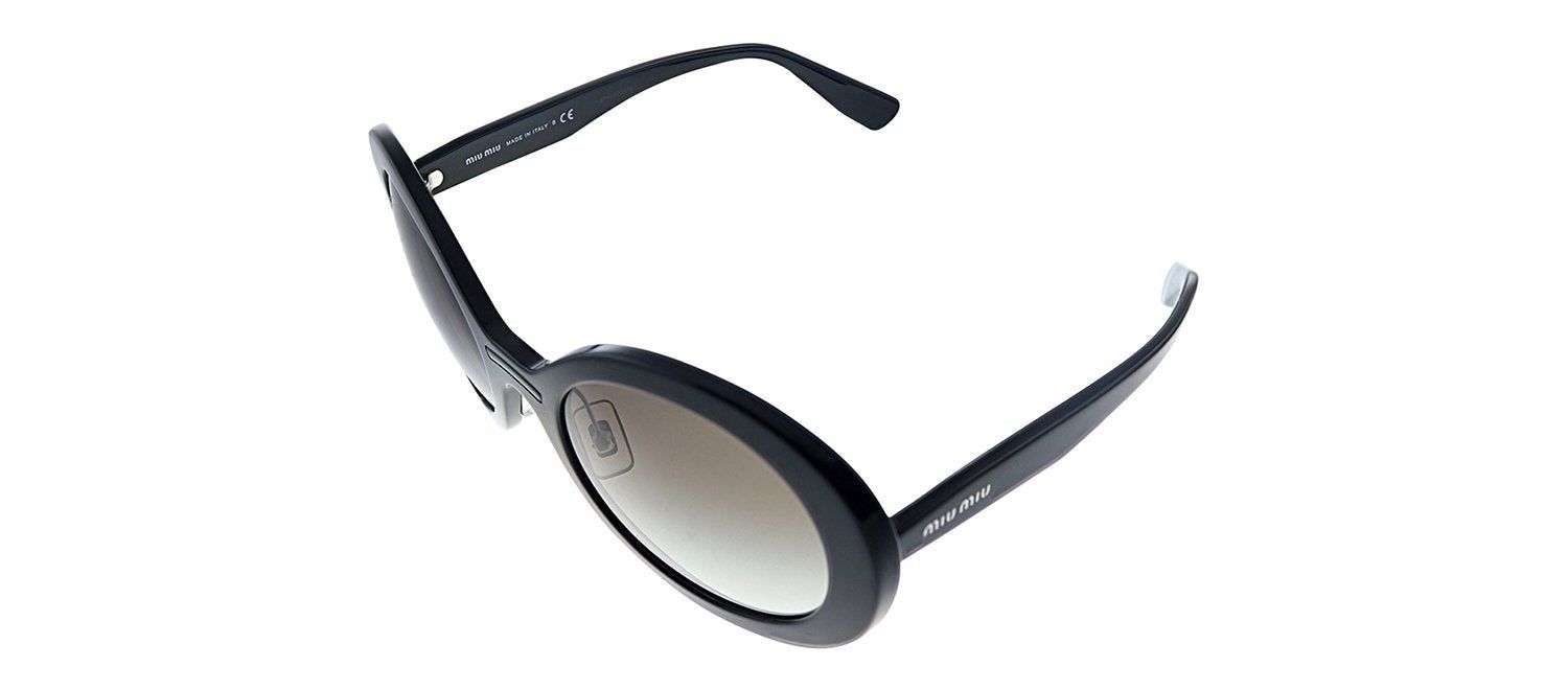 Miu Miu MU 04VS 1AB0A7 Round Plastic Black Sunglasses with Grey Gradient Lens sold by Gaffos product image thumbnail 2