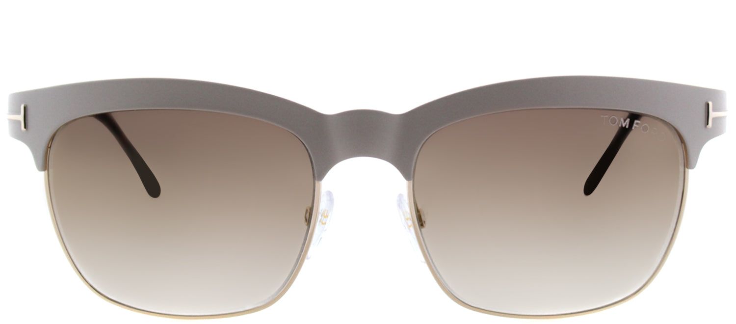 Tom Ford TF 437 25F Square Metal Ivory Sunglasses with Gold Mirror Lens sold by Gaffos
