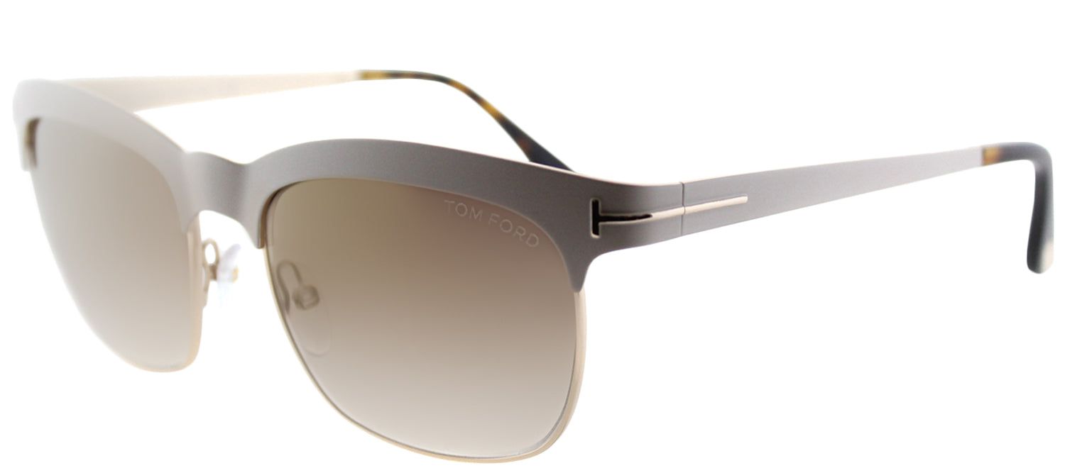 Tom Ford TF 437 25F Square Metal Ivory Sunglasses with Gold Mirror Lens sold by Gaffos product image thumbnail 2