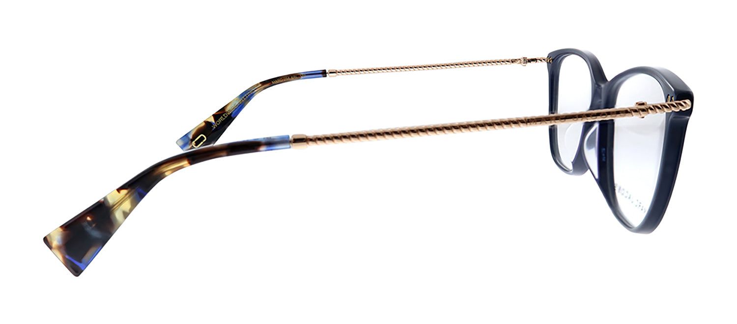 Marc Jacobs Marc 258 6RL Square Plastic Pearl Blue Eyeglasses with Logo Stamped Demo Lenses sold by Gaffos product image thumbnail 3