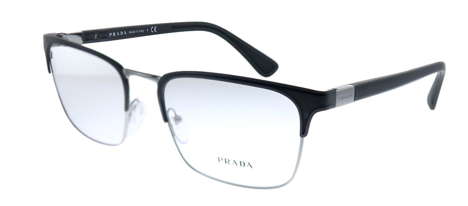 Prada PR 54TV 1BO1O1 Rectangle Metal Black Eyeglasses with Demo Lens sold by Gaffos product image thumbnail 2