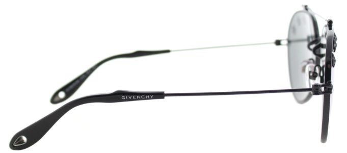 Givenchy GV 7057 Stars 807 DC Aviator Metal Black Sunglasses with Grey Lens sold by Gaffos