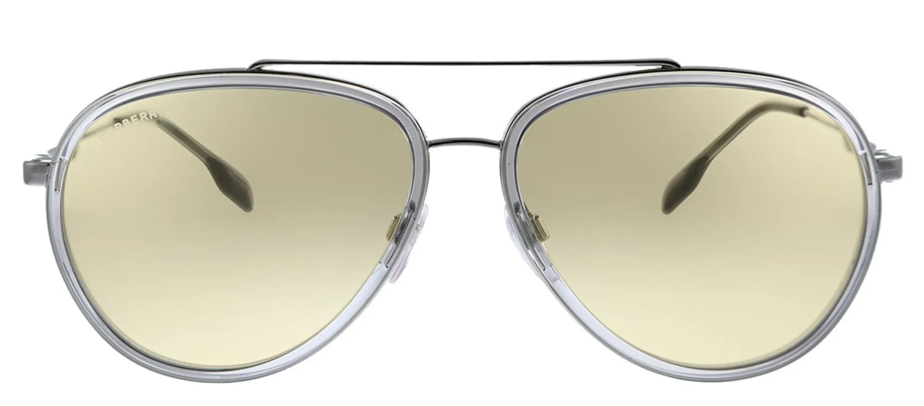 Burberry Oliver BE 3125 1003/8 Aviator Metal Gunmetal Sunglasses with Yellow Lens sold by Gaffos