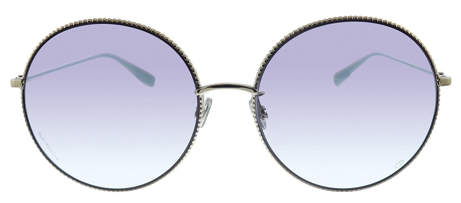Dior CD DIORSOCIETY2F 3YG Round Metal Gold Sunglasses with Purple Gradient Lens sold by Gaffos