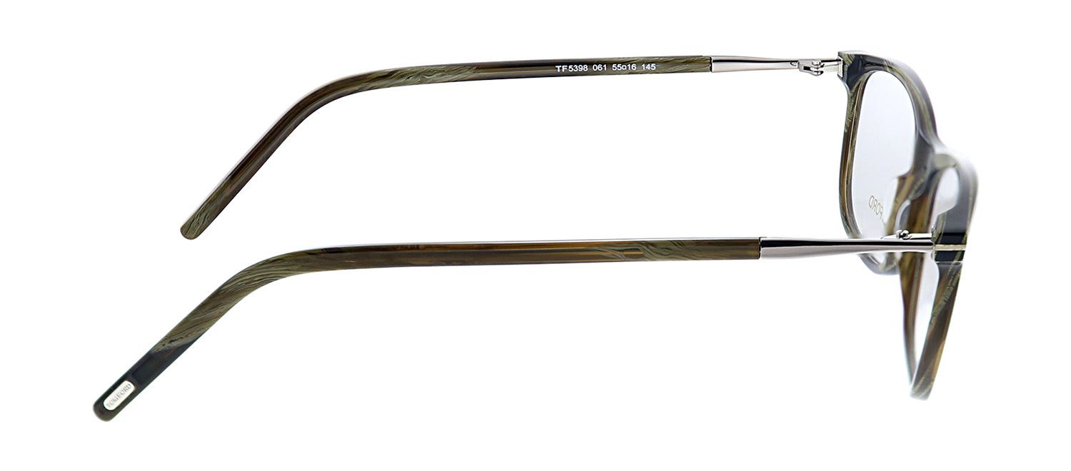 Tom Ford FT 5398 061 Rectangle Plastic Eyeglasses Grey Eyeglasses with Demo Lens sold by Gaffos product image thumbnail 3