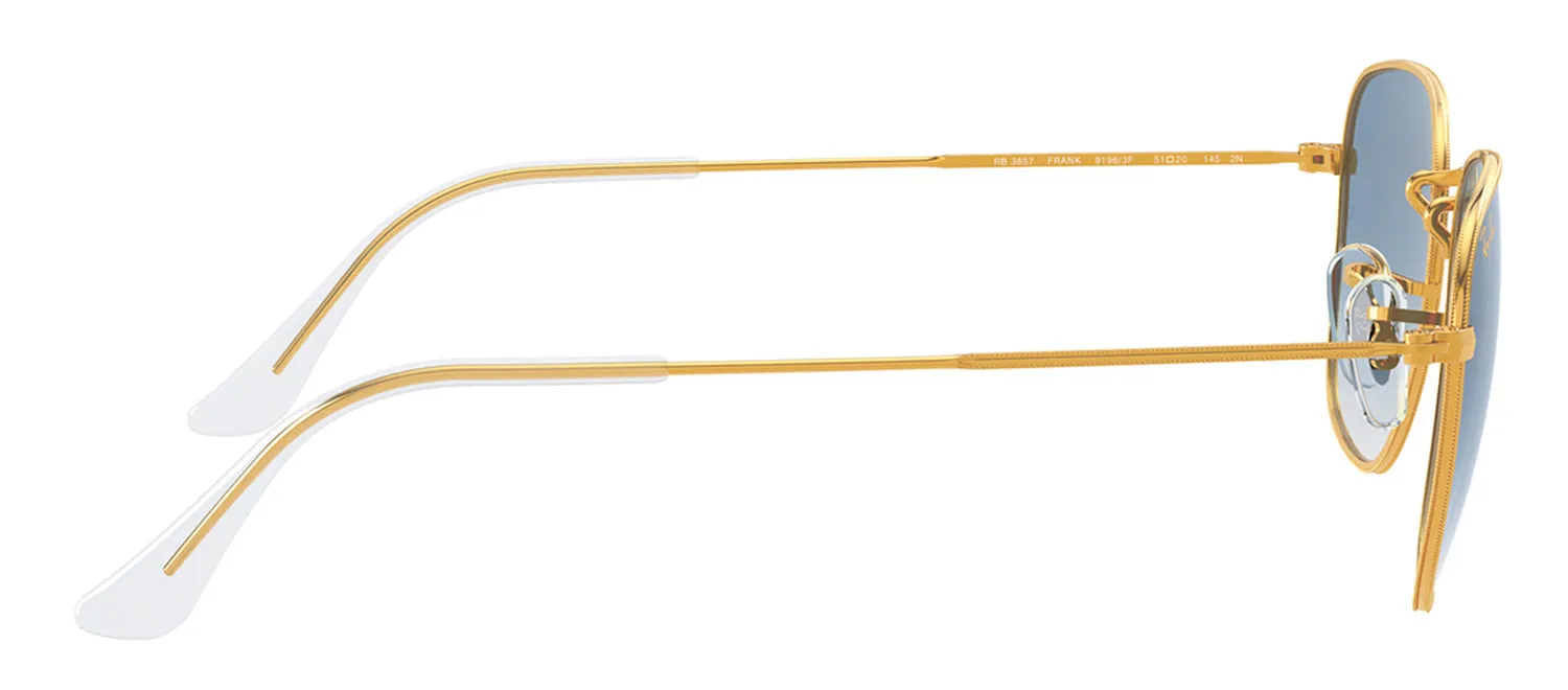 Ray-Ban RB 3857 91963F Square Metal Gold Sunglasses with Blue Gradient Lens sold by Gaffos product image thumbnail 3