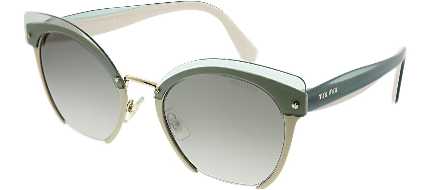 Miu Miu MU 53TS KJK5O0 Square Metal Grey Sunglasses with Grey Mirror Lens sold by Gaffos product image thumbnail 2