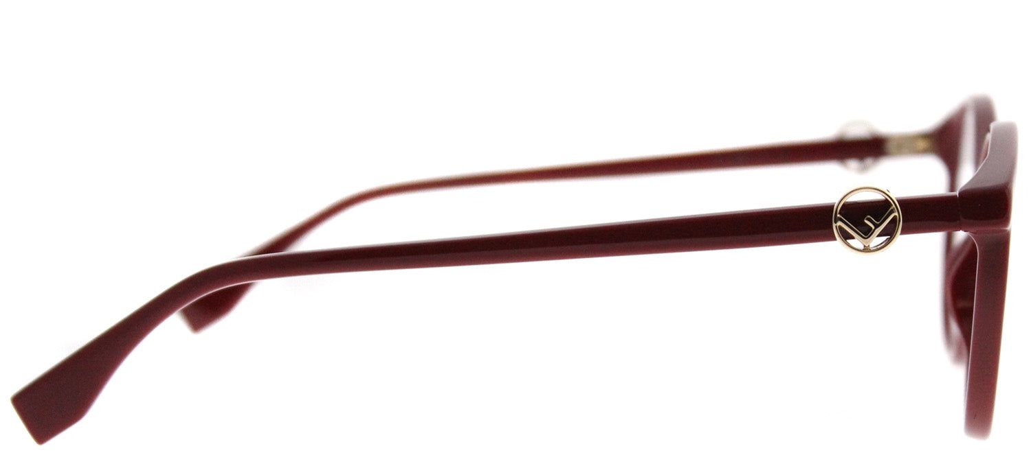 Fendi FF 0299 C9A Round Plastic Burgundy/ Red Eyeglasses with Demo Lens sold by Gaffos product image thumbnail 3