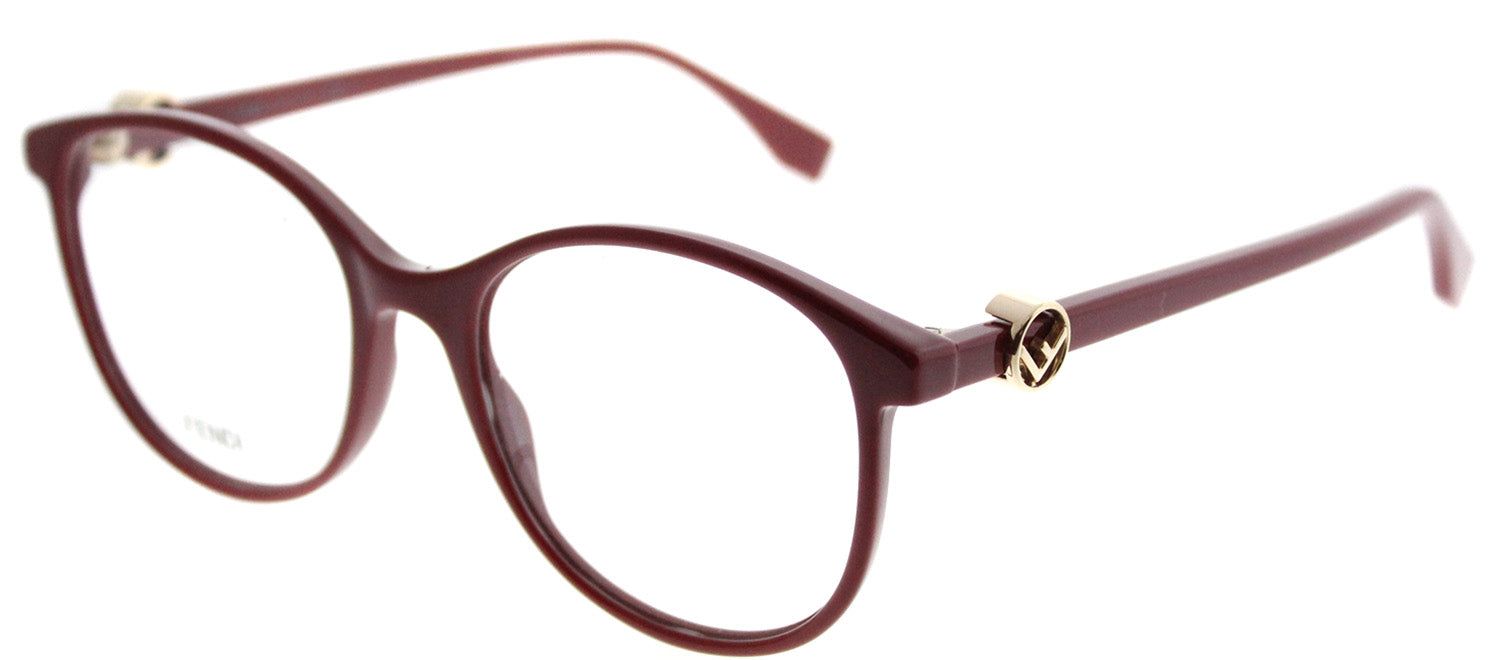 Fendi FF 0299 C9A Round Plastic Burgundy/ Red Eyeglasses with Demo Lens sold by Gaffos product image thumbnail 2