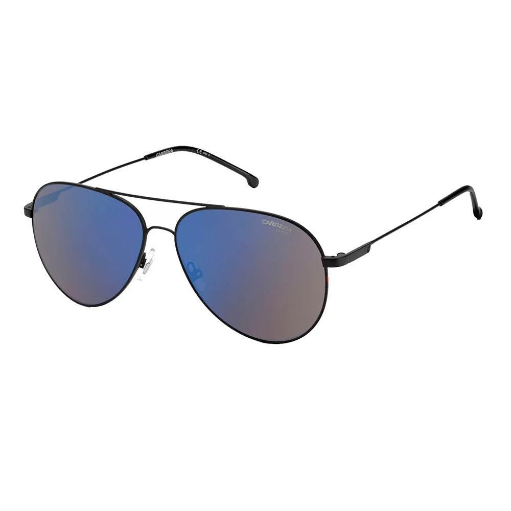 Carrera CA 2031T/S 003_XT Aviator Metal Black Sunglasses with Blue Mirror Lens sold by Gaffos