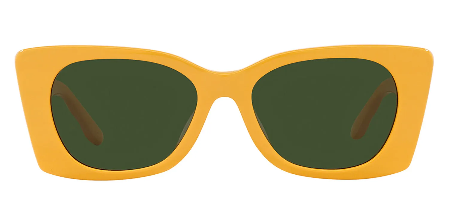 Tory Burch TY 7189U 194771 Irregular Plastic Orange Sunglasses with Green Lens sold by Gaffos