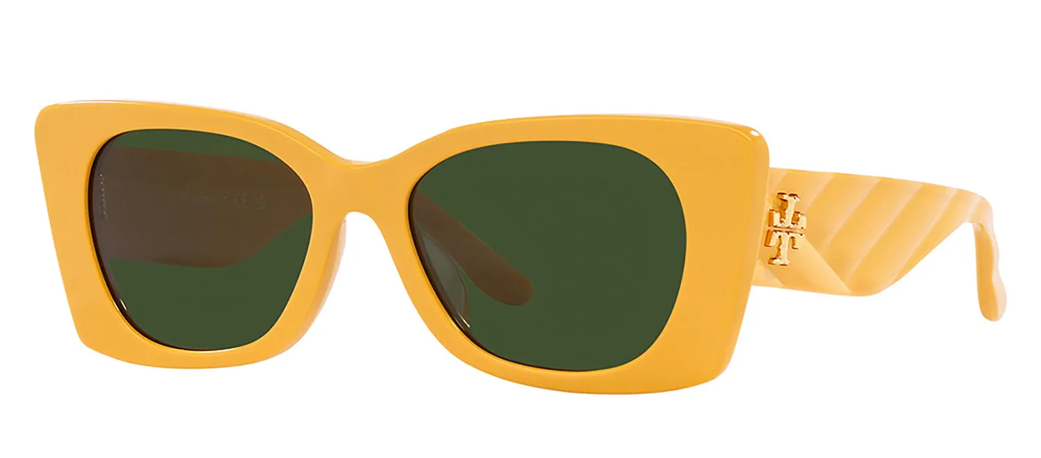Tory Burch TY 7189U 194771 Irregular Plastic Orange Sunglasses with Green Lens sold by Gaffos product image thumbnail 2
