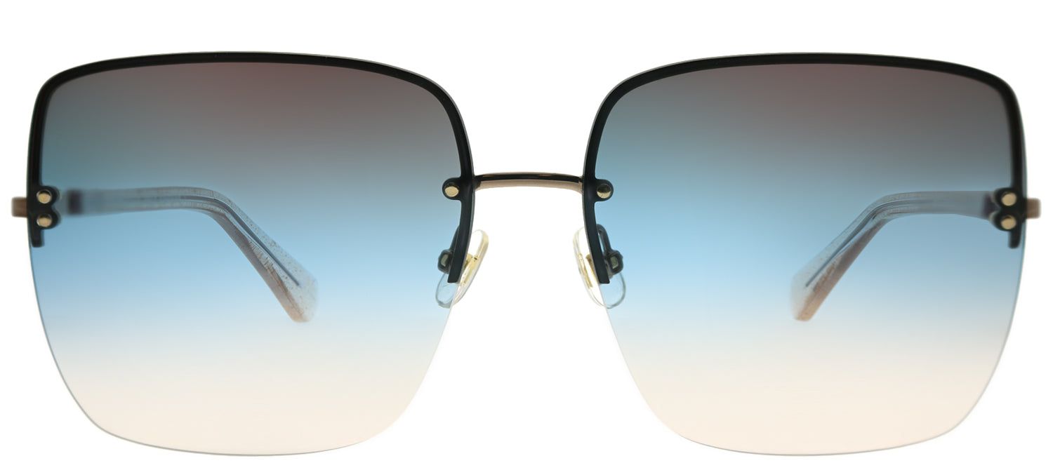 Kate Spade KS Janay SQG 98 Square Metal Brown Sunglasses with Blue