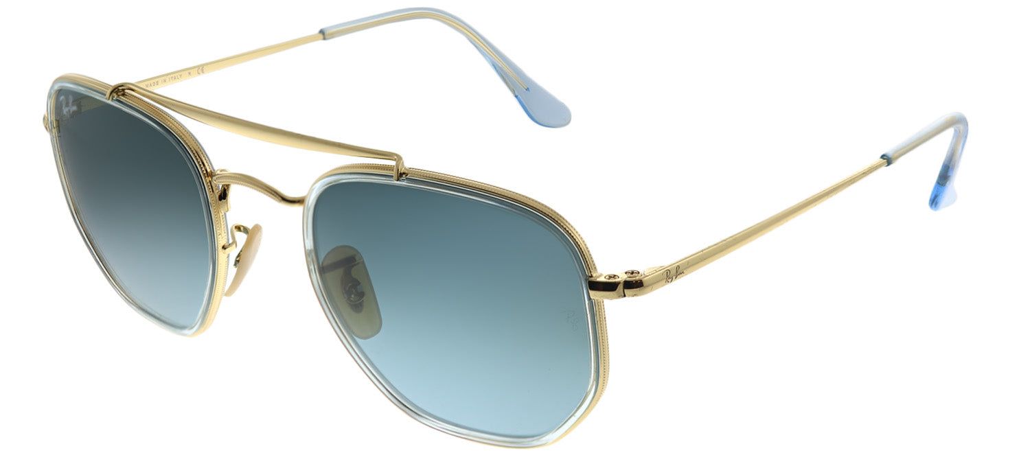 Ray-Ban RB 3648M 91233M Pilot Metal Blue Sunglasses with Blue Gradient Lens sold by Gaffos product image thumbnail 2