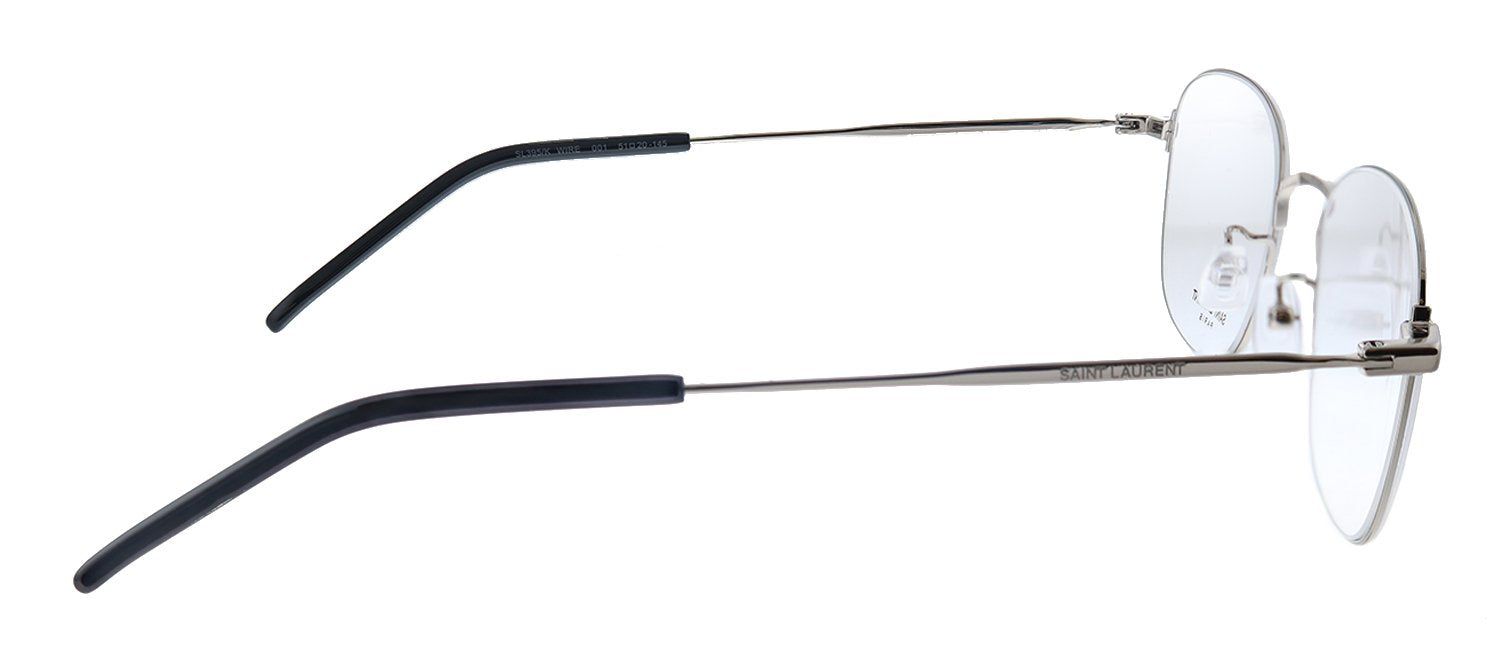 Saint Laurent WIRE SL 395/K 001 Round Metal Silver Eyeglasses with Demo Lens sold by Gaffos product image thumbnail 3