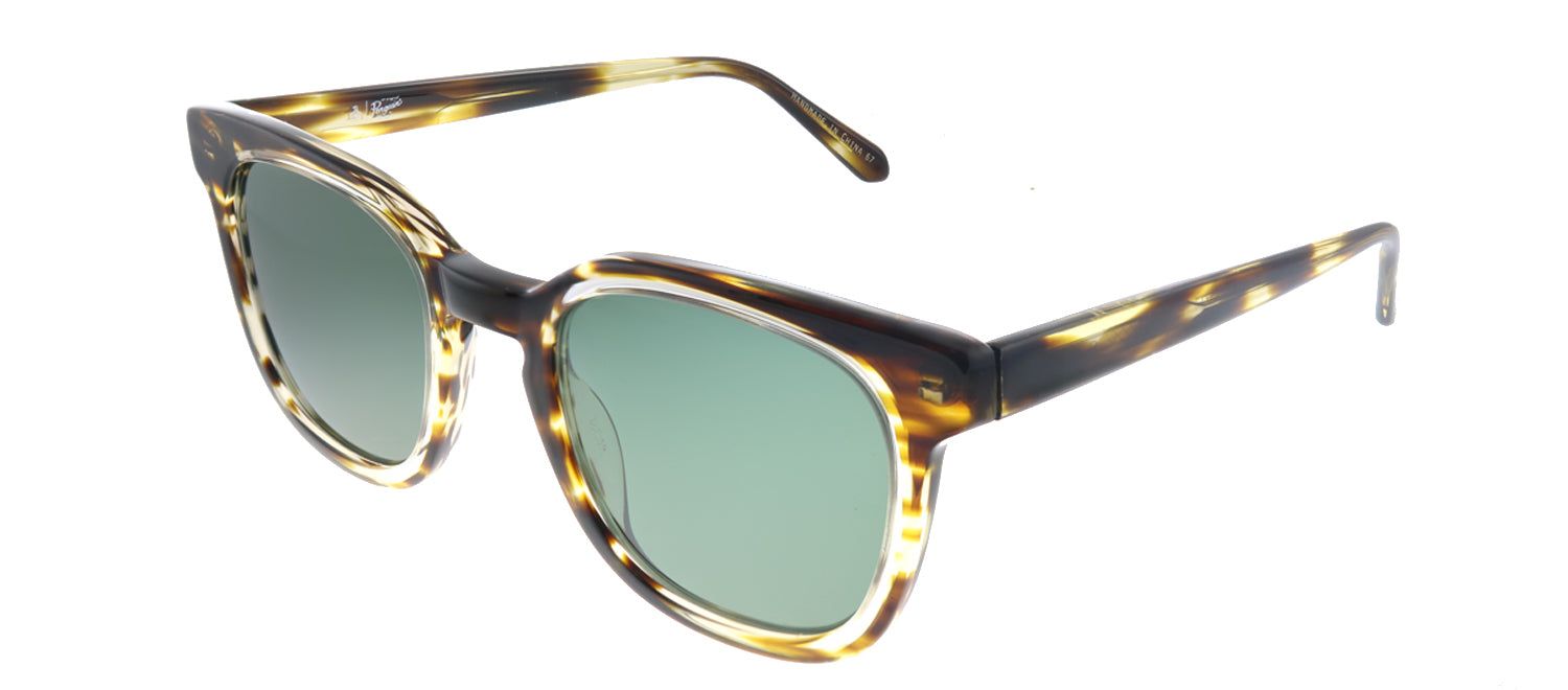 Original Penguin PE Suspender BR Square Plastic Tortoise/ Havana Sunglasses with Green Polarized Lens sold by Gaffos product image thumbnail 2