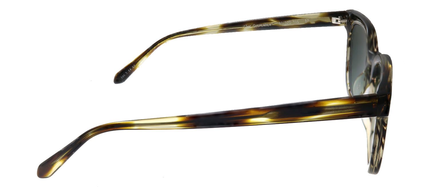 Original Penguin PE Suspender BR Square Plastic Tortoise/ Havana Sunglasses with Green Polarized Lens sold by Gaffos product image thumbnail 3