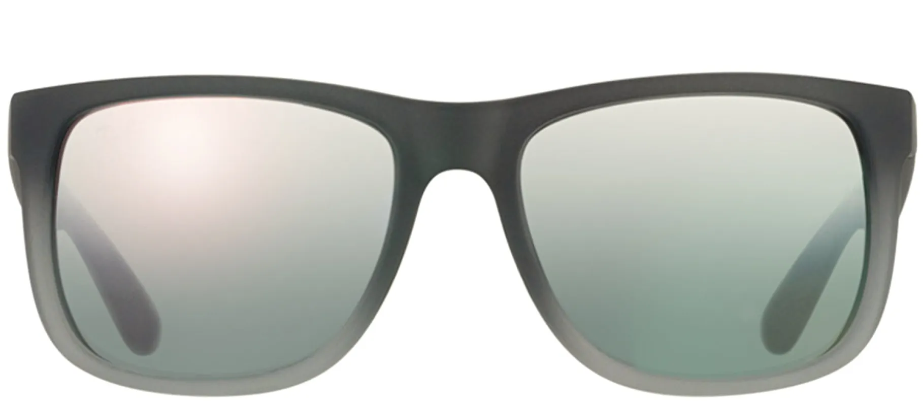 Ray-Ban Justin RB 4165 852/88 Square Rubber Grey Sunglasses with Grey Mirror Lens sold by Gaffos