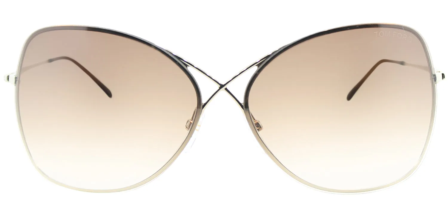 Tom Ford Collete TF 250 28F Fashion Metal Gold Sunglasses with Brown Gradient Lens sold by Gaffos