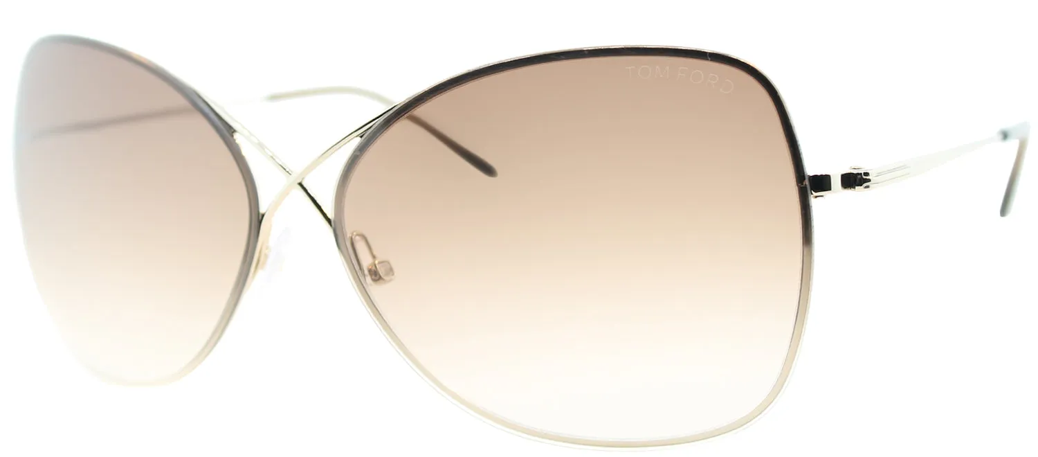 Tom Ford Collete TF 250 28F Fashion Metal Gold Sunglasses with Brown Gradient Lens sold by Gaffos product image thumbnail 2