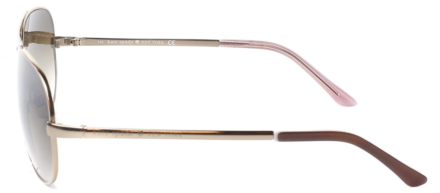 Kate Spade KS Avaline AU2 Aviator Metal Gold Sunglasses with Brown Gradient Lens sold by Gaffos product image thumbnail 3