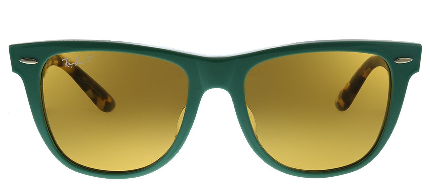 Ray-Ban Wayfarer RB 2140F 1240N9 Wayfarer Plastic Green Sunglasses with Yellow Polarized Lens sold by Gaffos