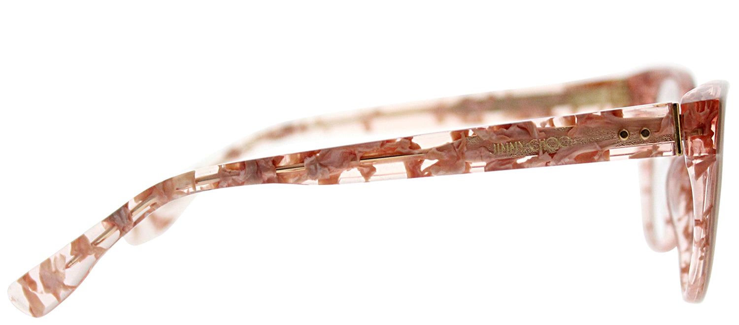 Jimmy Choo JC 141 J42 Cat-Eye Plastic Pink Eyeglasses with Demo Lens sold by Gaffos product image thumbnail 3