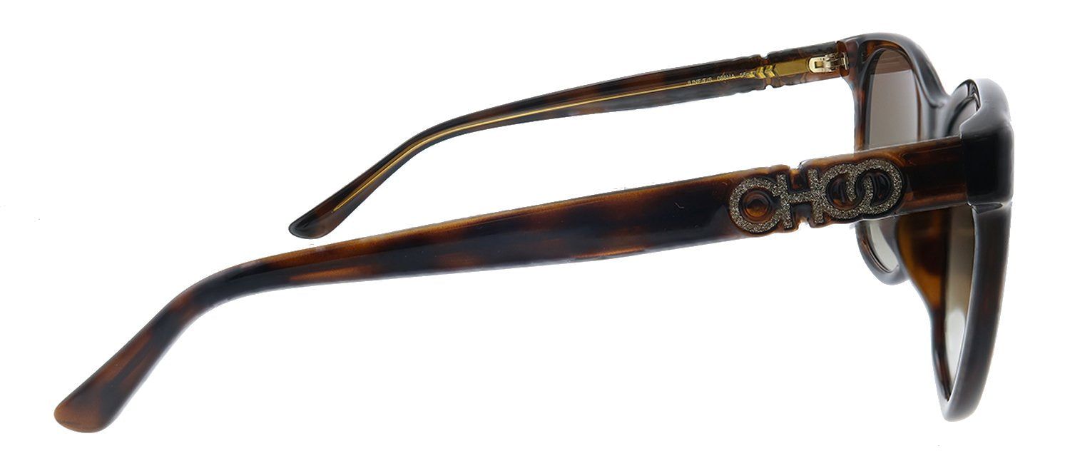 Jimmy Choo JC June/F/S 086 Cat-Eye Plastic Dark Havana Sunglasses with Brown Gradient Lens sold by Gaffos product image thumbnail 3