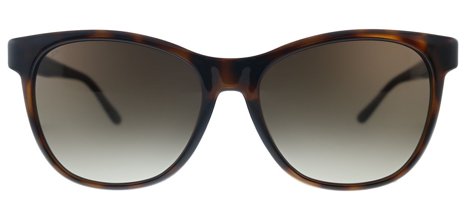 Jimmy Choo JC June/F/S 086 Cat-Eye Plastic Dark Havana Sunglasses with Brown Gradient Lens sold by Gaffos