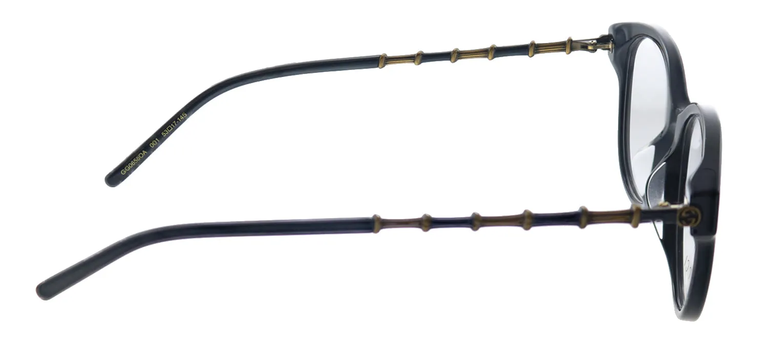 Gucci GG 0658OA 001 Cat-Eye Acetate Black Eyeglasses with Demo Lens sold by Gaffos product image thumbnail 3