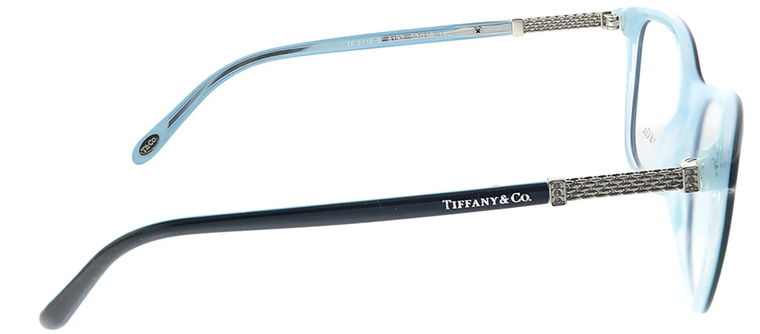 Tiffany & Co. TF 2116B 8193 Square Plastic Black Eyeglasses with Logo Stamped Demo Lenses sold by Gaffos product image thumbnail 3