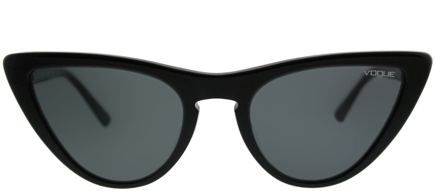 Vogue VO 5211SF W44/87 Cat-Eye Plastic Black Sunglasses with Grey Lens sold by Gaffos