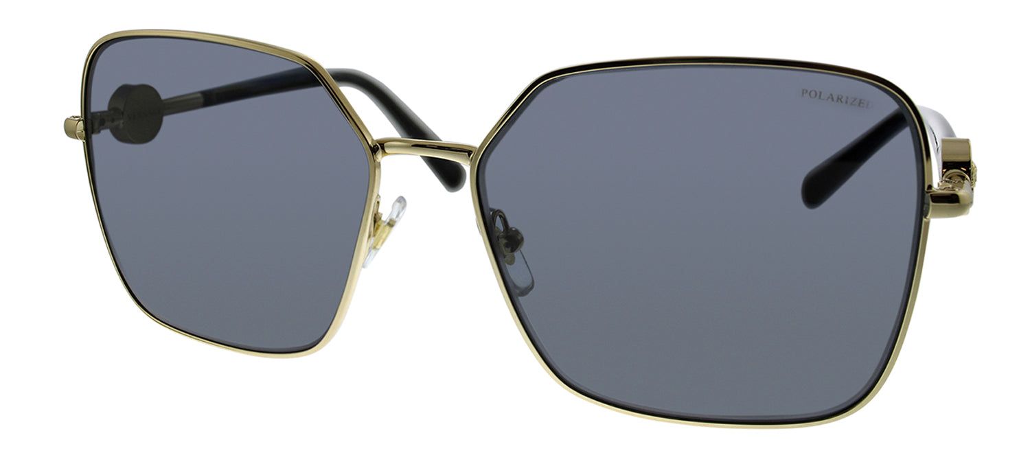 Versace VE 2227 100281 Square Metal Gold Sunglasses with Grey Polarized Lens sold by Gaffos product image thumbnail 2
