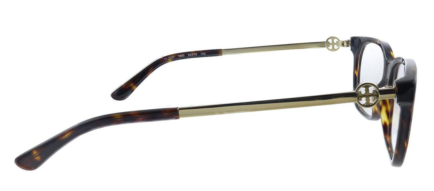 Tory Burch TY 2107 1800 Square Plastic Dark Tortoise Eyeglasses with Demo Lens sold by Gaffos product image thumbnail 3