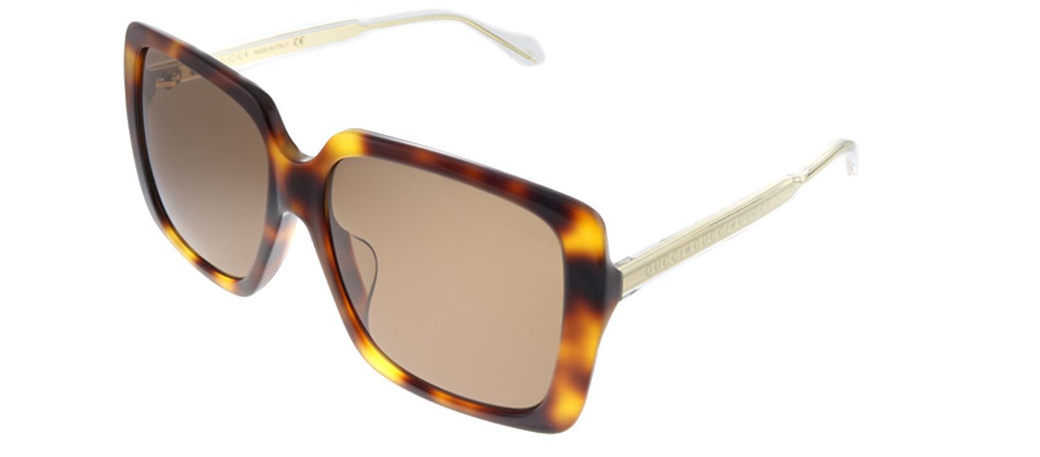 Gucci GG 0567SA 002 Square Acetate Tortoise/ Havana Sunglasses with Brown Lens sold by Gaffos product image thumbnail 2