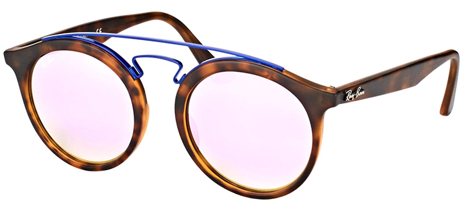 Ray-Ban RB 4256 6266B0 Fashion Plastic Tortoise/ Havana Sunglasses with Lilac Mirrored Gradient Lens sold by Gaffos product image thumbnail 2