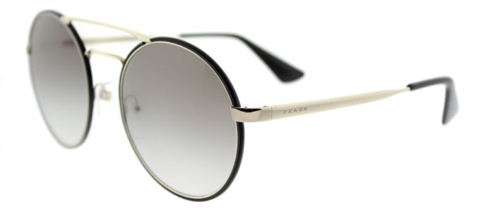 Prada PR 51SS 1AB0A7 Round Metal Gold Sunglasses with Grey Gradient Lens sold by Gaffos