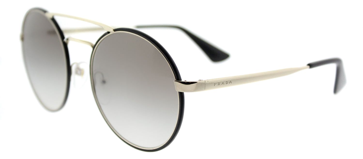 Prada PR 51SS 1AB0A7 Round Metal Gold Sunglasses with Grey Gradient Lens sold by Gaffos product image thumbnail 2