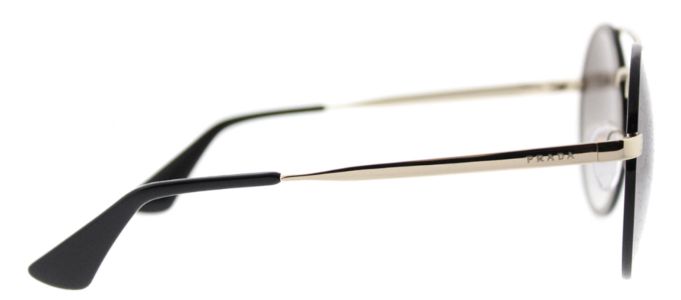 Prada PR 51SS 1AB0A7 Round Metal Gold Sunglasses with Grey Gradient Lens sold by Gaffos