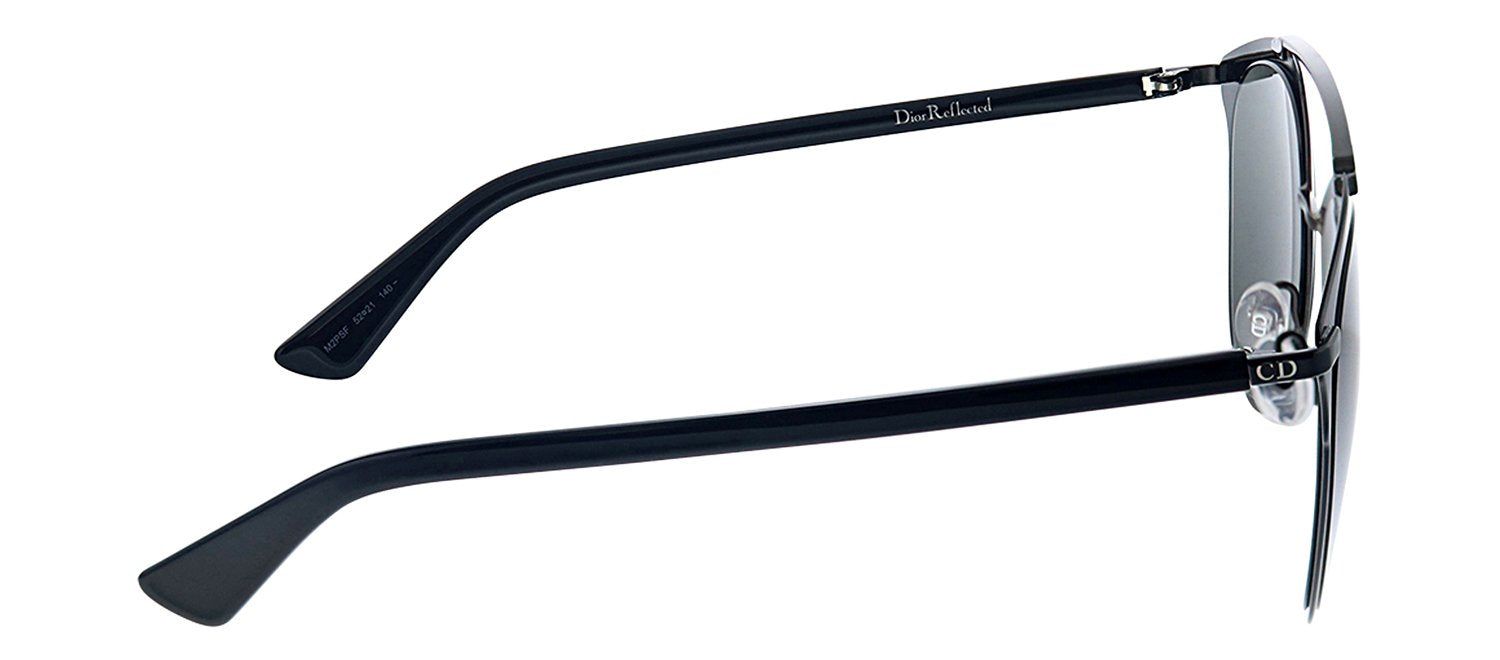 Dior CD Reflected M2P Aviator Metal Black Sunglasses with Black Mirror Lens sold by Gaffos product image thumbnail 3