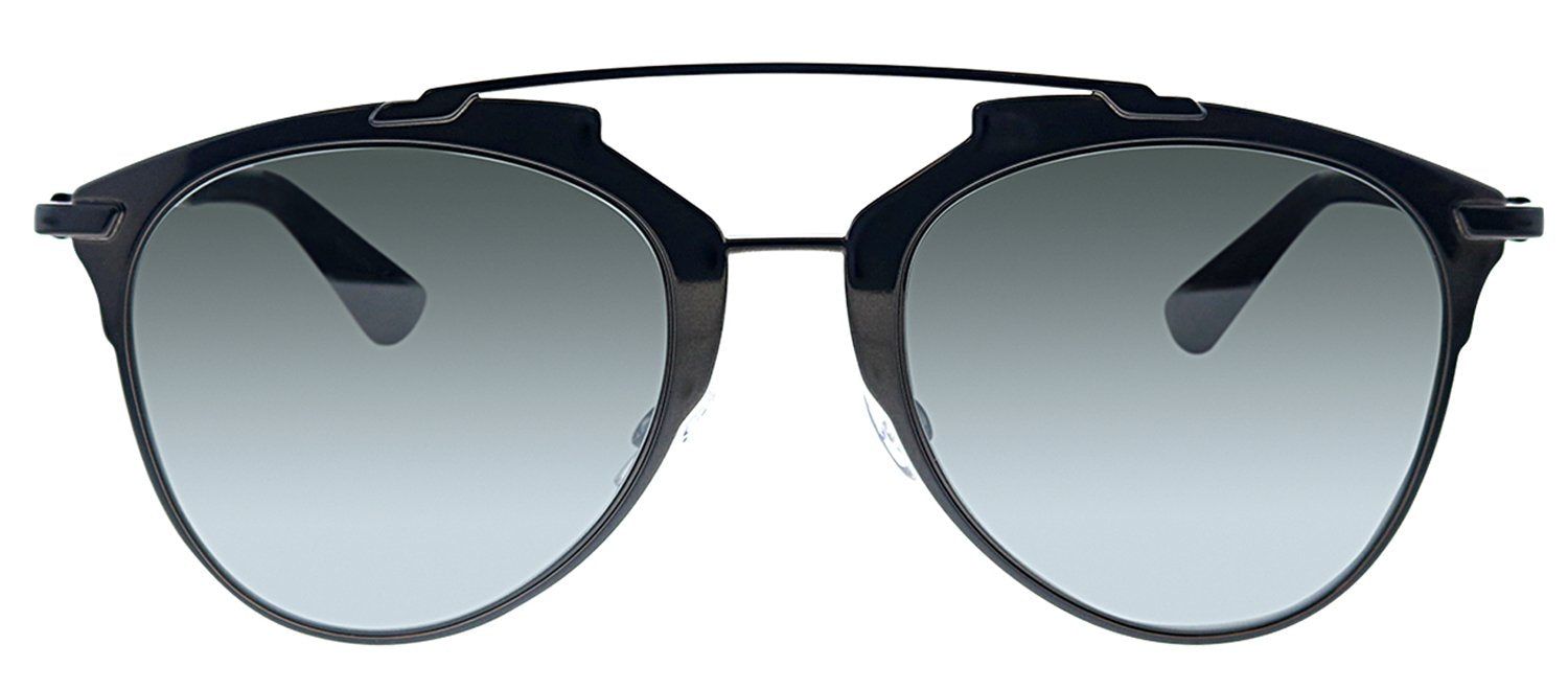 Dior CD Reflected M2P Aviator Metal Black Sunglasses with Black Mirror Lens sold by Gaffos